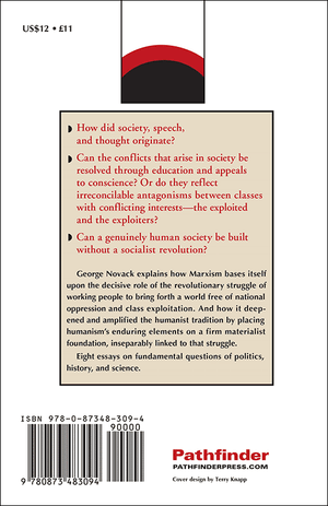 Back cover of Humanism and Socialism