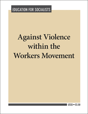Front cover of Against Violence within the Workers Movement