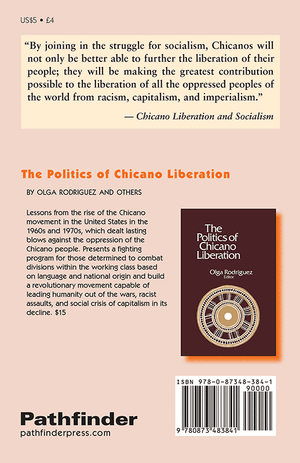 Back cover of Chicano Liberation and Socialism