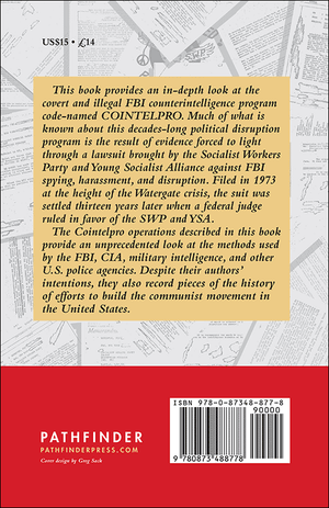 Back cover of COINTELPRO: The FBI’s Secret War on Political Freedom