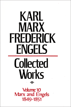 Front cover of Collected Works of Marx and Engels, Volume 10