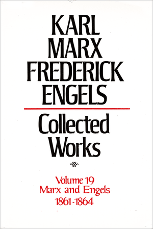 Front cover of Collected Works of Marx and Engels, Volume 19