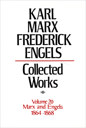 Front cover of Collected Works of Marx and Engels, Volume 20