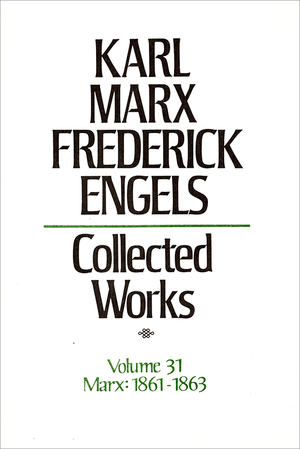 Front cover of Collected Works of Marx and Engels, Volume 31