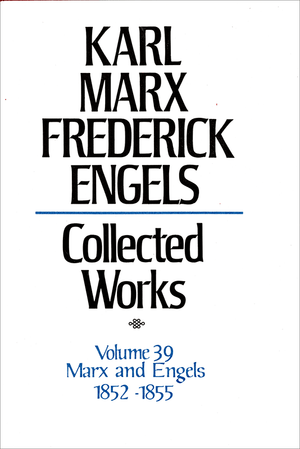 Front cover of Collected Works of Marx and Engels, Volume 39