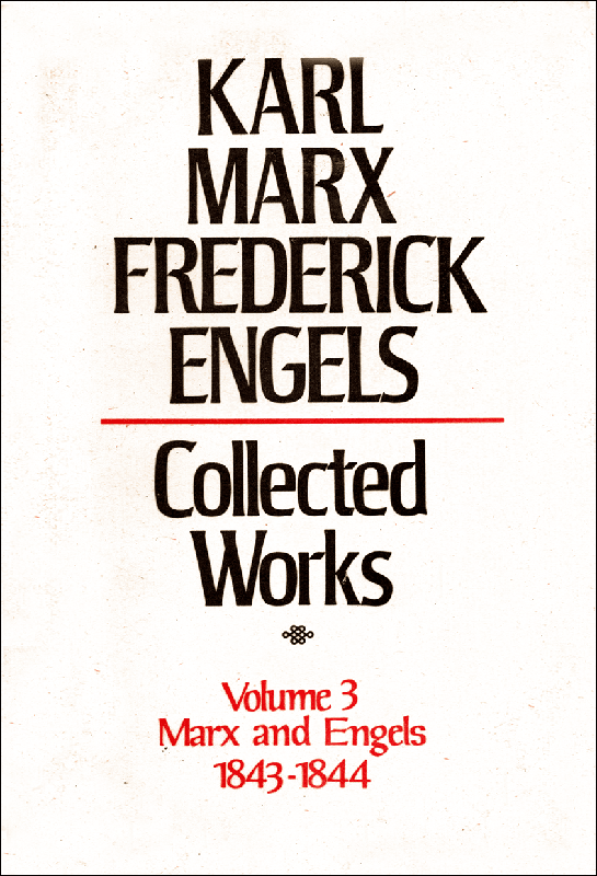 Collected Works of Marx and Engels, Volume 3