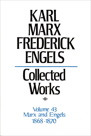 Front cover of Collected Works of Marx and Engels, Volume 43