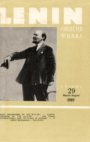 Front cover of Collected Works of Lenin, Volume 29