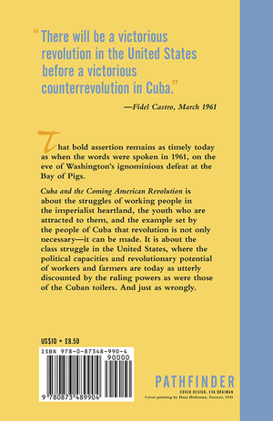 Back cover of Cuba and the Coming American Revolution