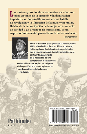 Back cover of La emancipación de la mujer y la lucha africana por la libertad