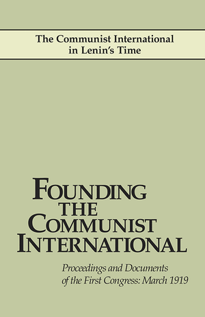 Front cover of Founding the Communist International