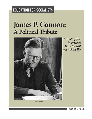 Front cover of James P. Cannon: A Political Tribute