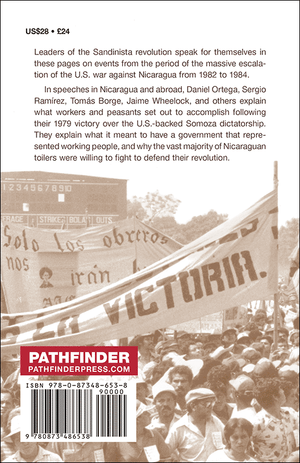Back cover of Nicaragua: The Sandinista People’s Revolution