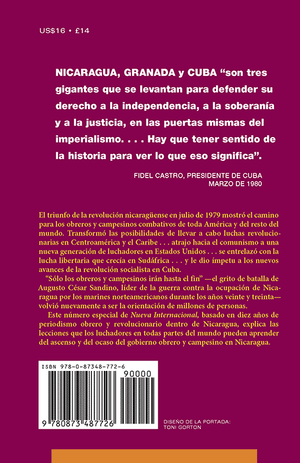 Back cover of El ascenso y el ocaso de la revolución nicaragüense