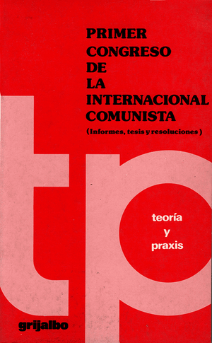Front cover of Primer congreso de la Internacional Comunista
