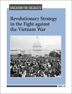 Front cover of Education for Socialists Bulletin titled Revolutionary Strategy in the Fight against the Vietnam War