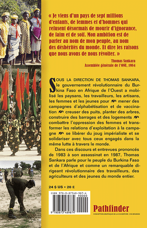 Back cover of Thomas Sankara parle