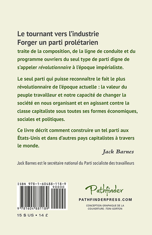 Back cover of Le tournant vers l’industrie