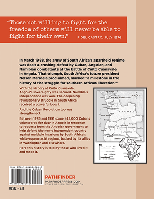Back cover of Cuba & Angola Fighting for Africa's Freedom and Our Own