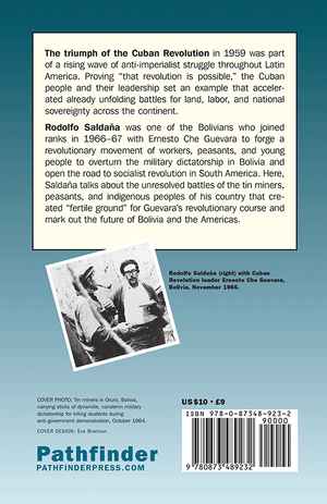 Back cover of Fertile Ground Che Guevara and Bolivia