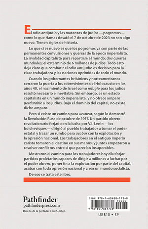 Back cover of La lucha contra el odio antijudío y los pogromos en la época imperialista