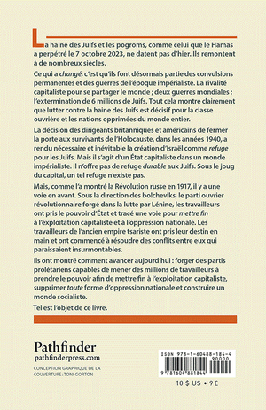 Back cover of La lutte contre la haine des Juifs et les pogroms à l'époque impérialiste par Lenine, Trotsky, Dobbs, Cannon, Barnes, et Prince
