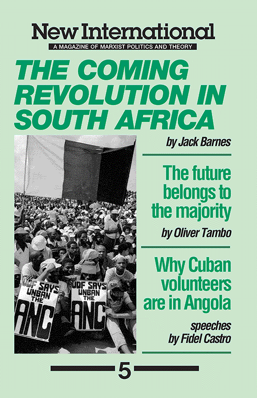 The Coming Revolution in South Africa