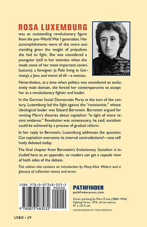 Back cover of Reform or Revolution by Rosa Luxemburg