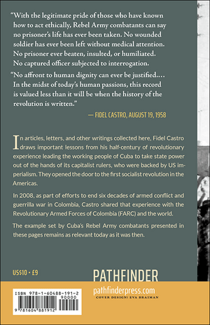 Back cover of Revolution and the Road to Peace in Columbia