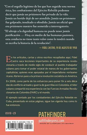 Back cover of La revolución y el camino a la paz en Colombia