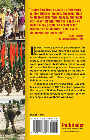 Back cover of Thomas Sankara Speaks
