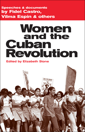 Book cover of 'Women and the Cuban Revolution' with a red banner and black text.