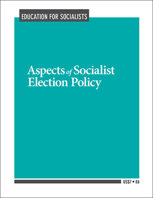 Front cover of Socialist Election Policy