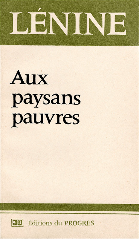 Aux paysans pauvres