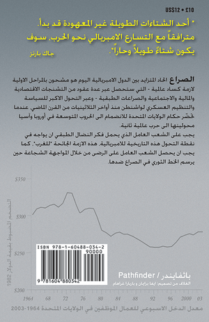 Back cover of Capitalism’s Long Hot Winter Has Begun [Arabic edition]