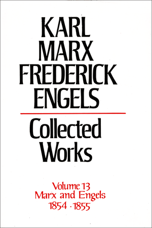 Front cover of Collected Works of Marx and Engels, Volume 13