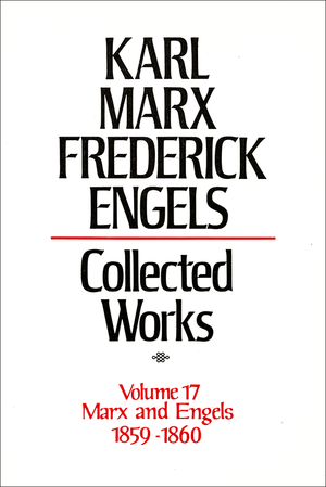 Front cover of Collected Works of Marx and Engels, Volume 17