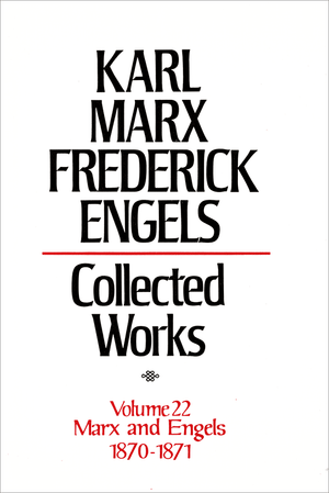 Front cover of Collected Works of Marx and Engels, Volume 22