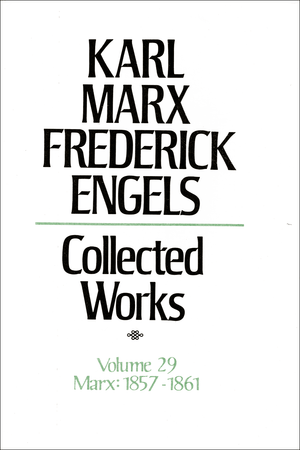 Front cover of Collected Works of Marx and Engels, Volume 29