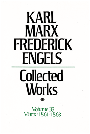 Front cover of Collected Works of Marx and Engels, Volume 33