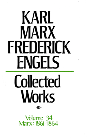 Front cover of Collected Works of Marx and Engels, Volume 34
