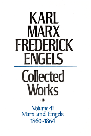 Front cover of Collected Works of Marx and Engels, Volume 41