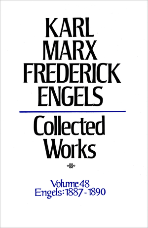 Front cover of Collected Works of Marx and Engels, Volume 48