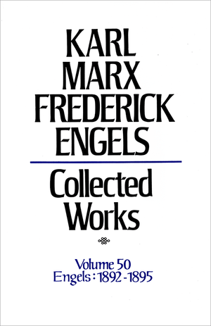 Front cover of Collected Works of Marx and Engels, Volume 50