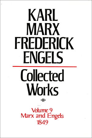 Front cover of Collected Works of Marx and Engels, Volume 9
