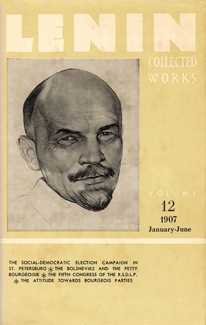 Front cover of Collected Works of Lenin, Volume 12