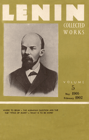 Front cover of Collected Works of Lenin, Volume 5