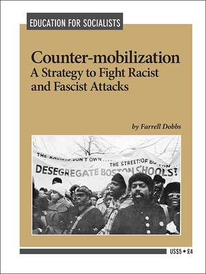 Front cover to Counter-mobilization strategy to fight racism and fascist attacks