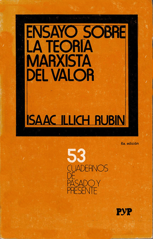 Front cover of Ensayo sobre la teoria marxista del valor