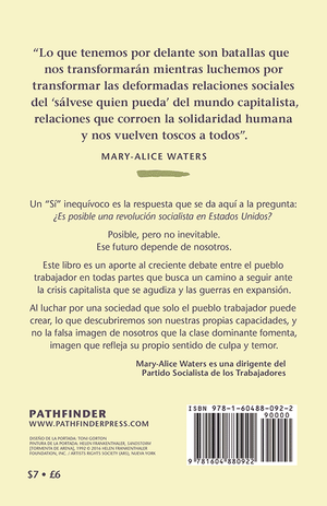 Back cover of ¿Es posible una revolución socialista en Estados Unidos?